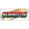 Signmission Burritos Banner Heavy Duty 13 Oz Vinyl with Grommets Single Sided B-96 Burritos - alternate 1